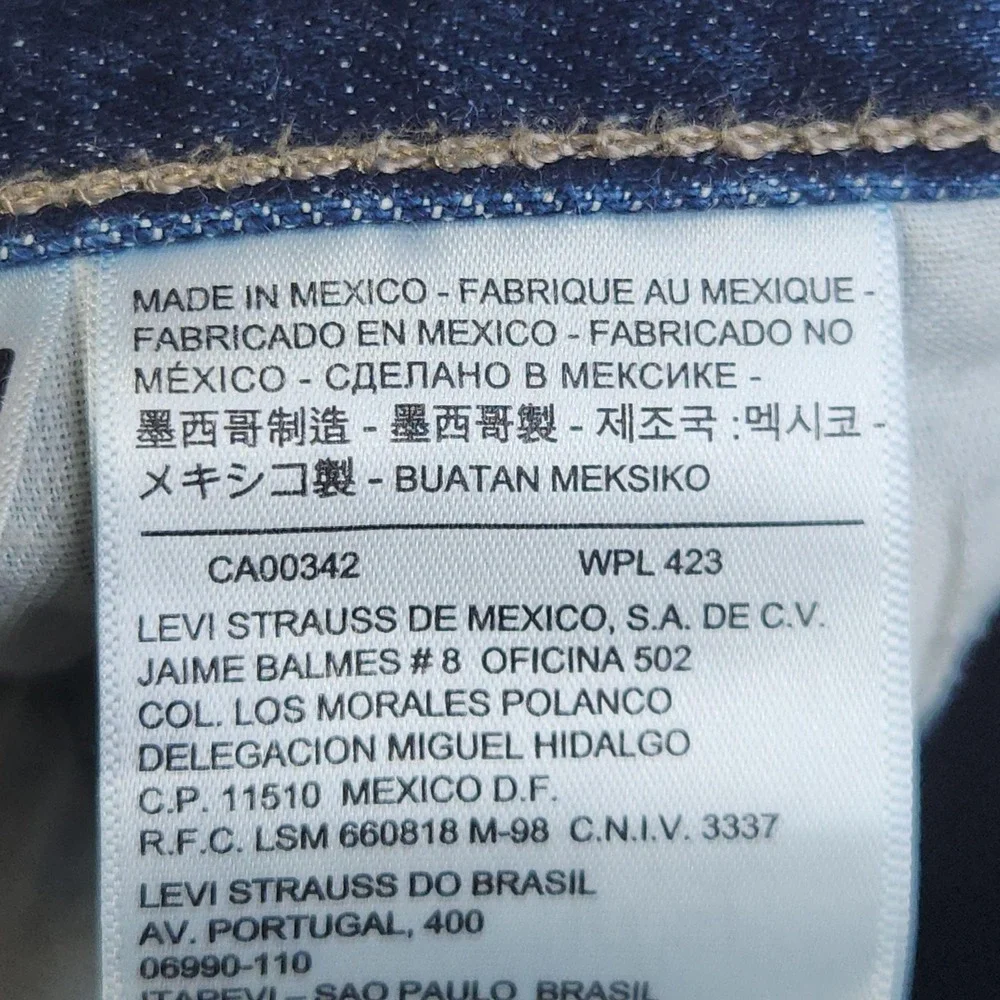 Levis 501 Jeans Mens 34x32 Blue Med Wash Button Fly Straight Denim Casual